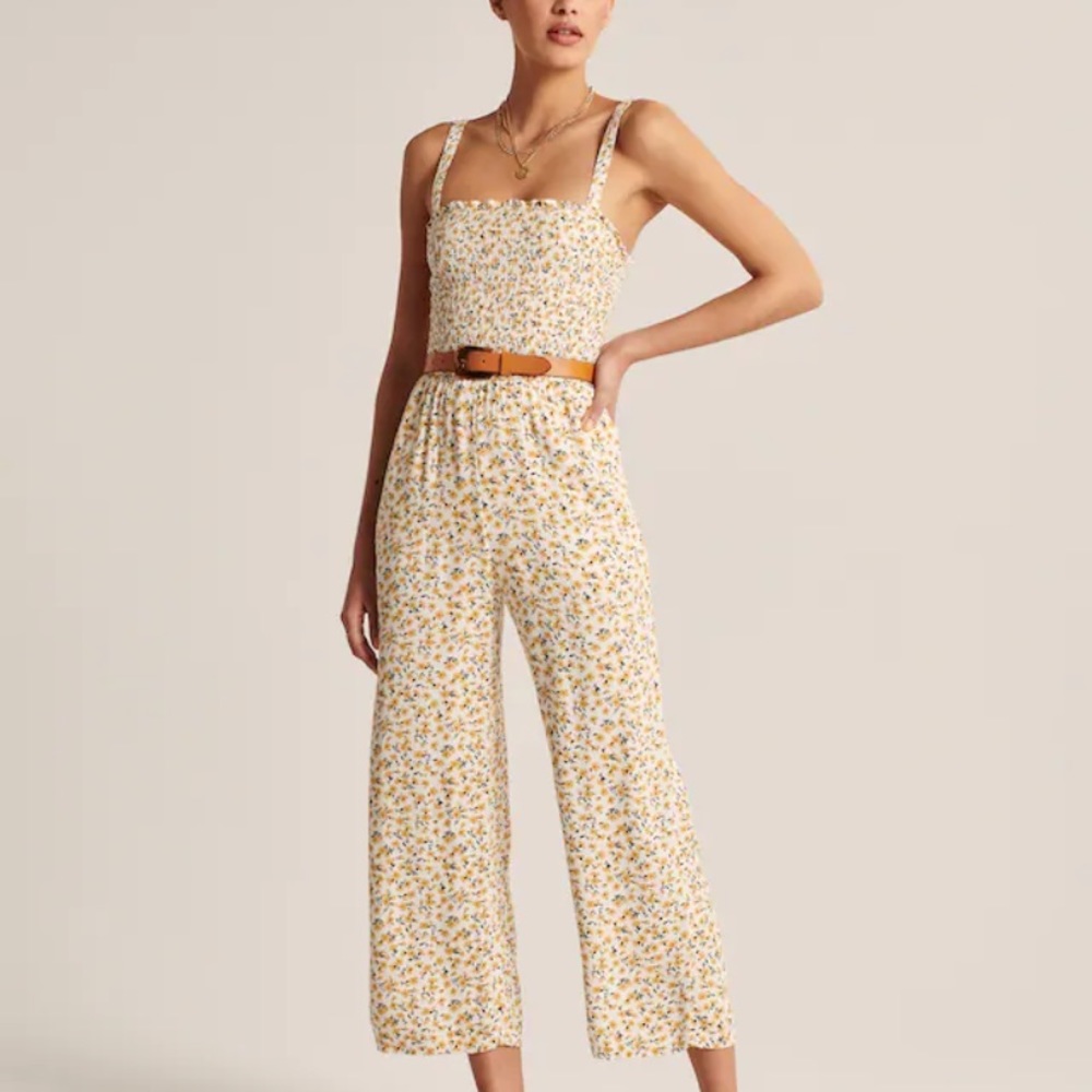 Abercrombie and Fitch smocked jumpsuit